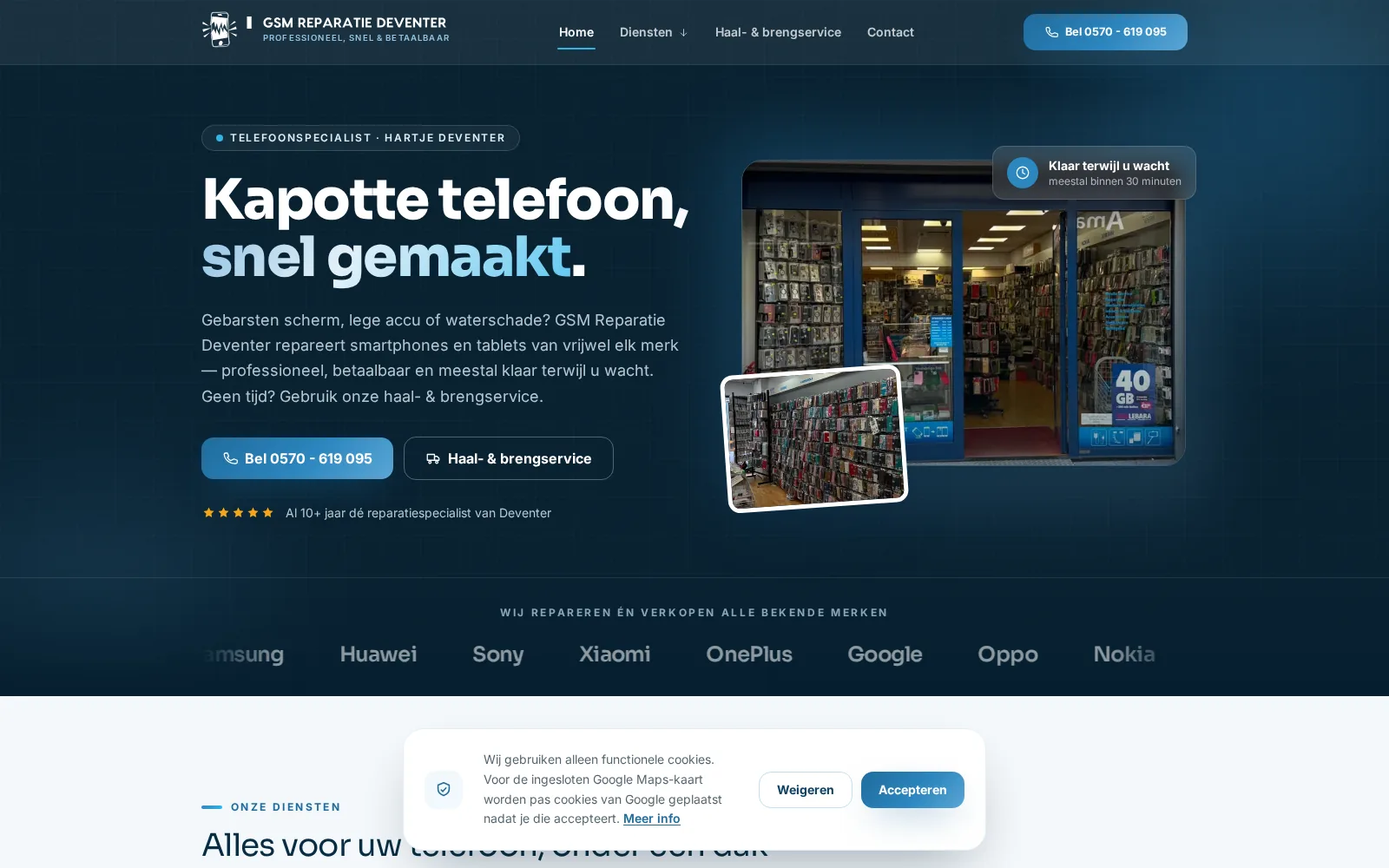 GSM Reparatie Deventer — startpagina
