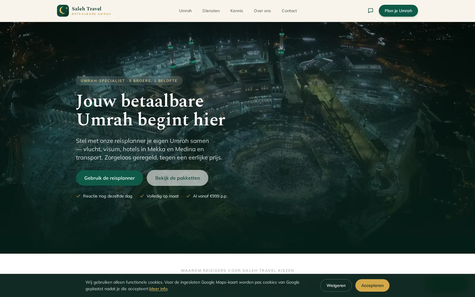 Saleh Travel — startpagina